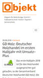 Mobile Screenshot of objekt-verlag.de